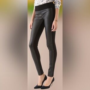 Club Monaco leather leggings, suede and leather size 0